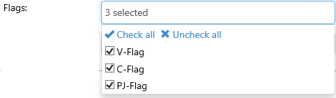Filter by flags